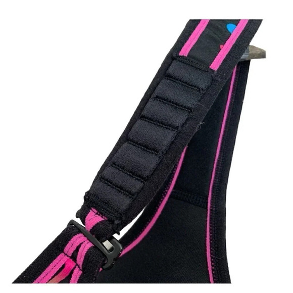 SPORT by Cacique Bra - Black with Neon Hearts Size 42D Lane Bryant - Picture 3 of 6